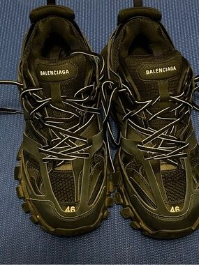 Balenciaga Black Multi-Panel Track Sneakers